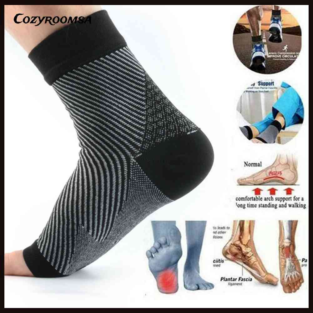 1 Đôi Tất Mắt Cá Chân Chống Mệt Mỏi Có Thể Tái Sử Dụng Dùng Khi Chơi Bóng Rổ / Chạy Bộ