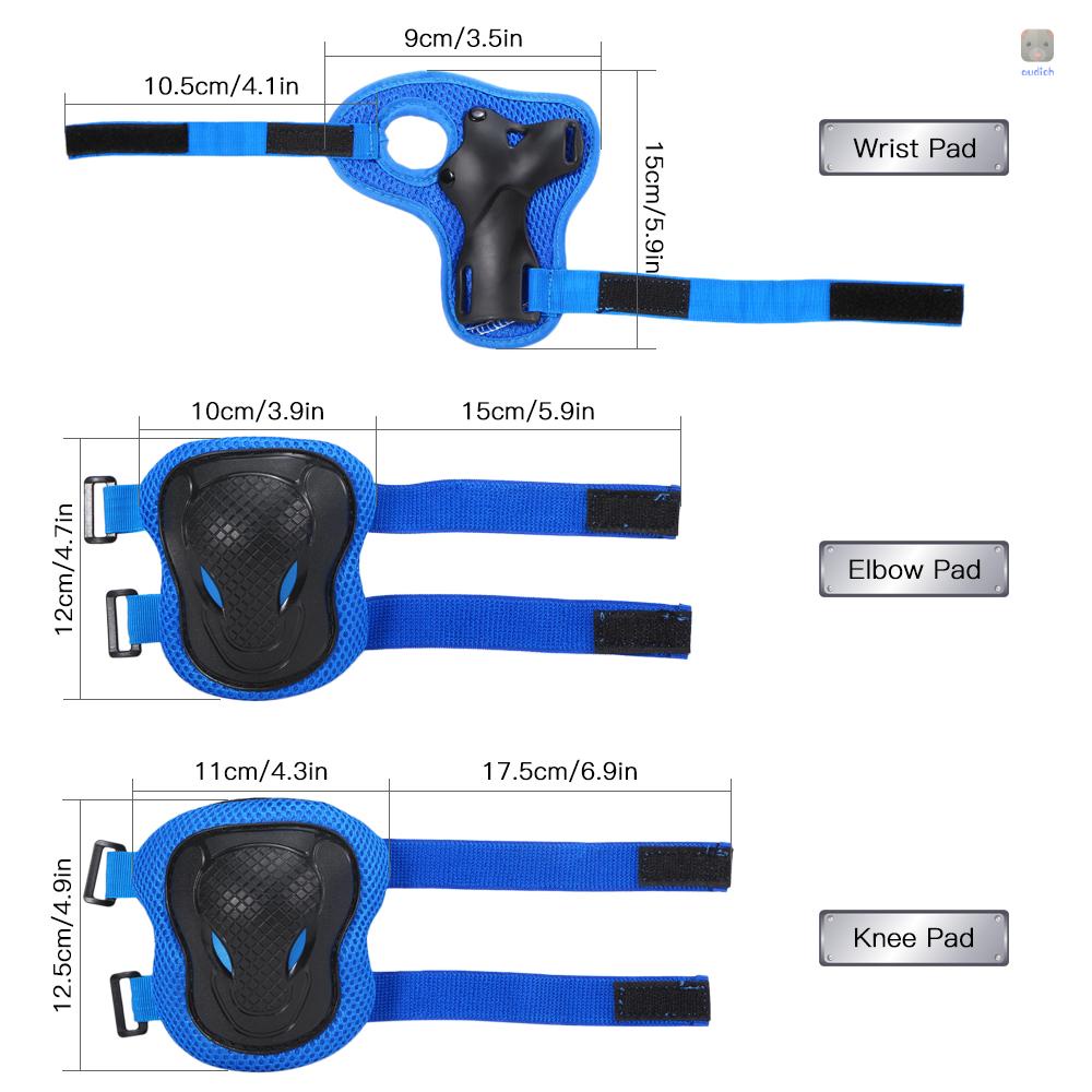 Bộ Đệm Bảo Vệ Đầu Gối Và Khuỷu Tay 6 Trong 1 Cho Bé Khi Chơi Thể Thao