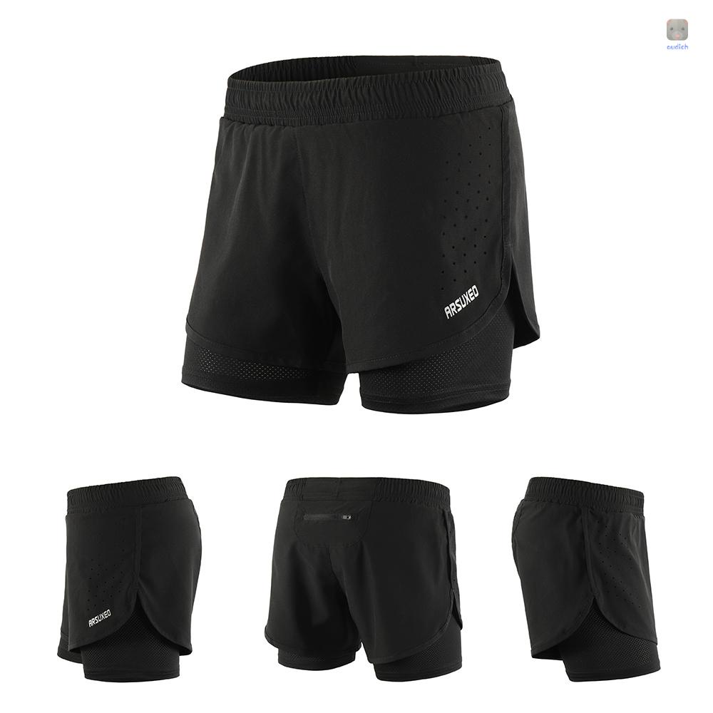 Quần ngắn đi xe đạp 2 Trong 1 Thoáng Khí Mau Khô Cho Nữ