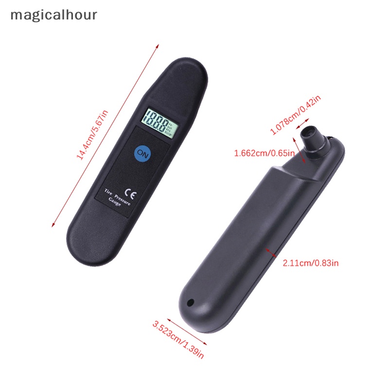 Máy Đo Áp Suất Lốp Xe Hơi Kỹ Thuật Số Màn Hình LCD TG101