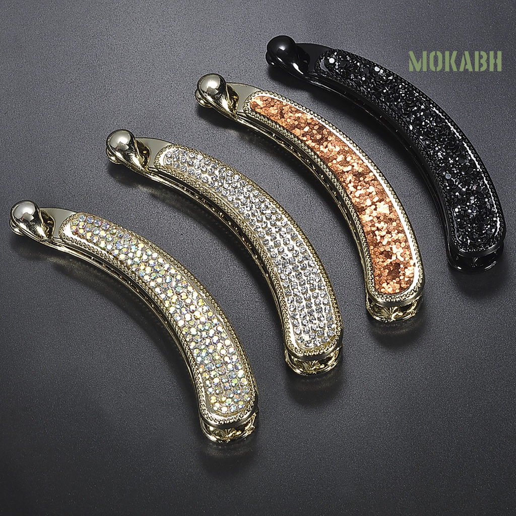 Kẹp Tóc Đính Đá Giả Hình Quả Chuối Thanh Lịch Dành Cho Nữ