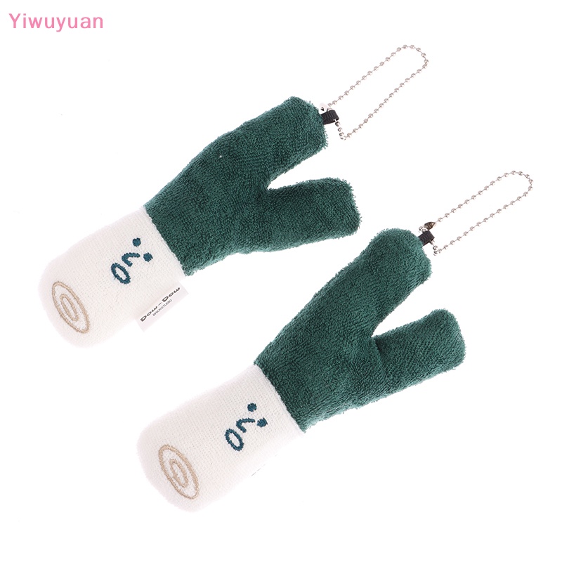 < Yiwuyuan > Móc Khóa Búp Bê Nhồi Bông Mềm Hình Rau Củ Quả Màu Xanh Lá Dùng Để Trang Trí Ba Lô / Túi Xách / Xe