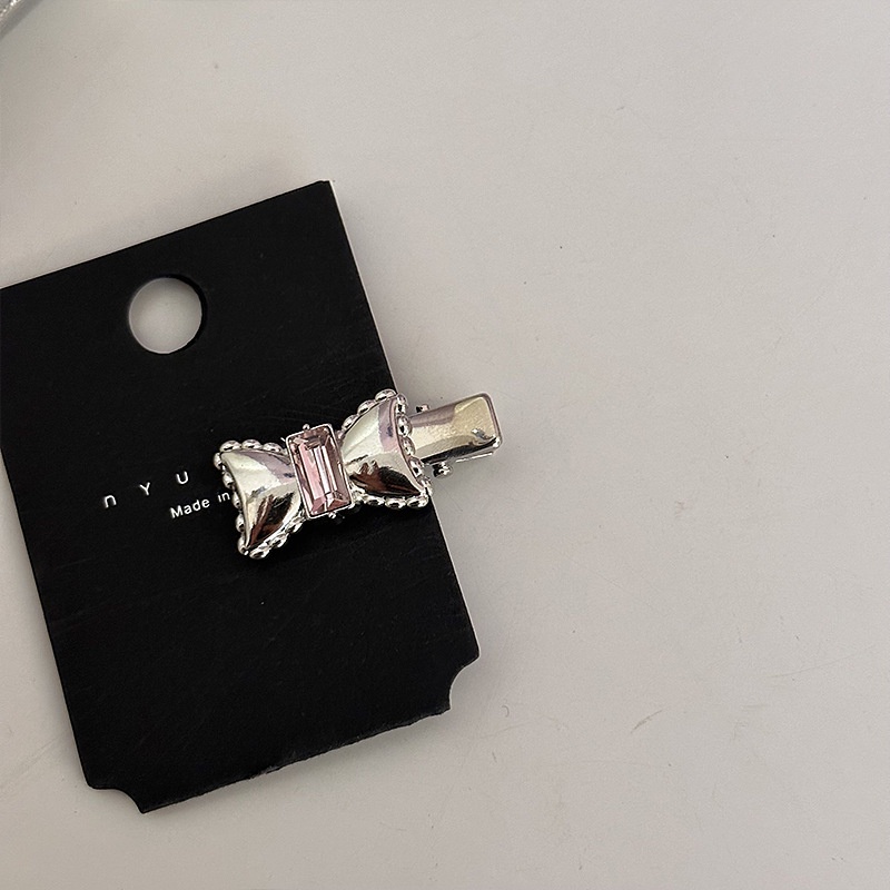 Kẹp Tóc Mỏ Vịt Hình Vuông Bằng Kim Loại Kiểu Hàn Quốc