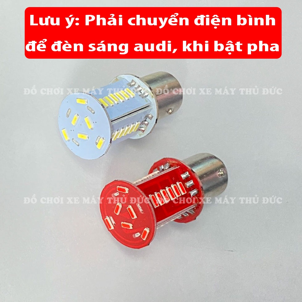 Đèn Hậu Nháy Audi Chớp Đuổi gắn wave, sirius, ex135, winner v1... 2 chân