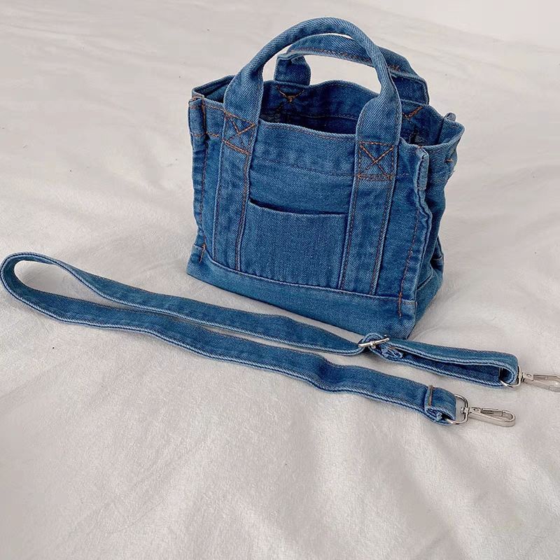 Túi Đeo Vai Mùa Hè 2023 Bằng Vải denim Phong Cách Nhật Bản Cho Nữ