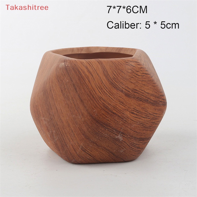 Chậu Hoa Bằng Gốm Họa Tiết Đá Cẩm Thạch Để Bàn Trang Trí