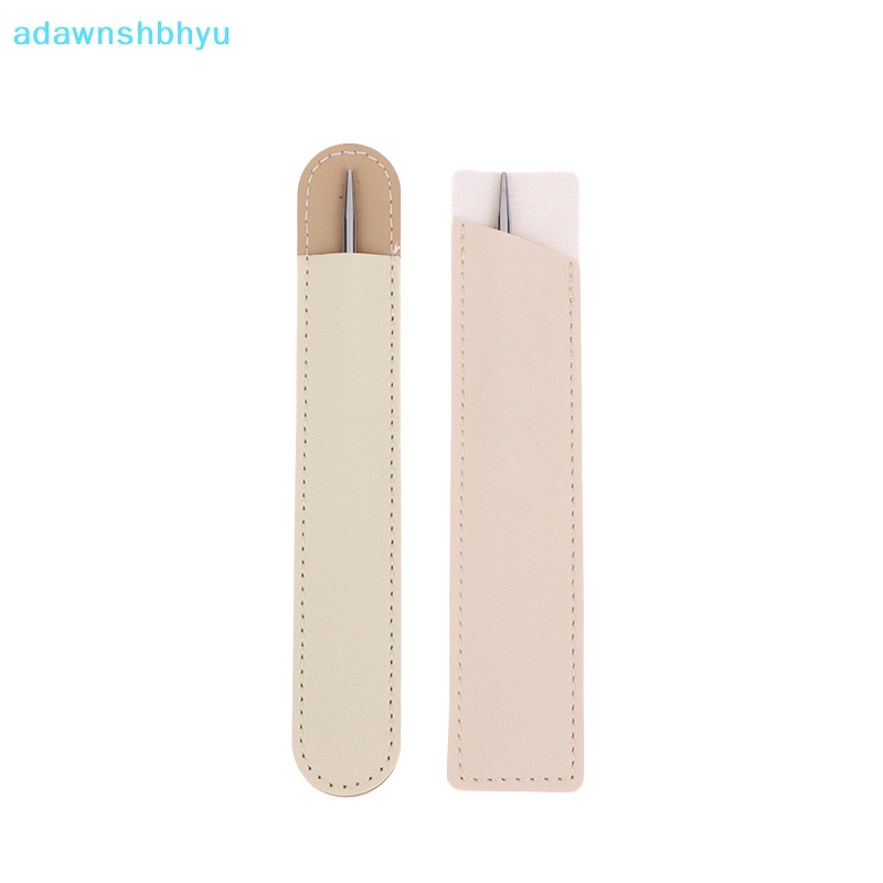 1 Dụng Cụ Trộn Phấn Trang Điểm Hai Đầu Bằng Thép Không Gỉ Kèm Túi Đựng PU