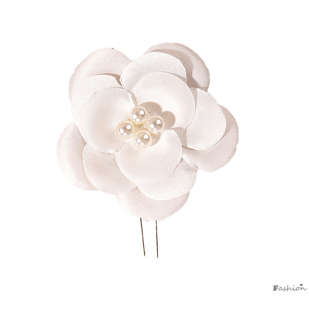 Trâm Cài Tóc Chữ U Đính Ngọc Trai Chống Trượt Phong Cách Trung Hoa