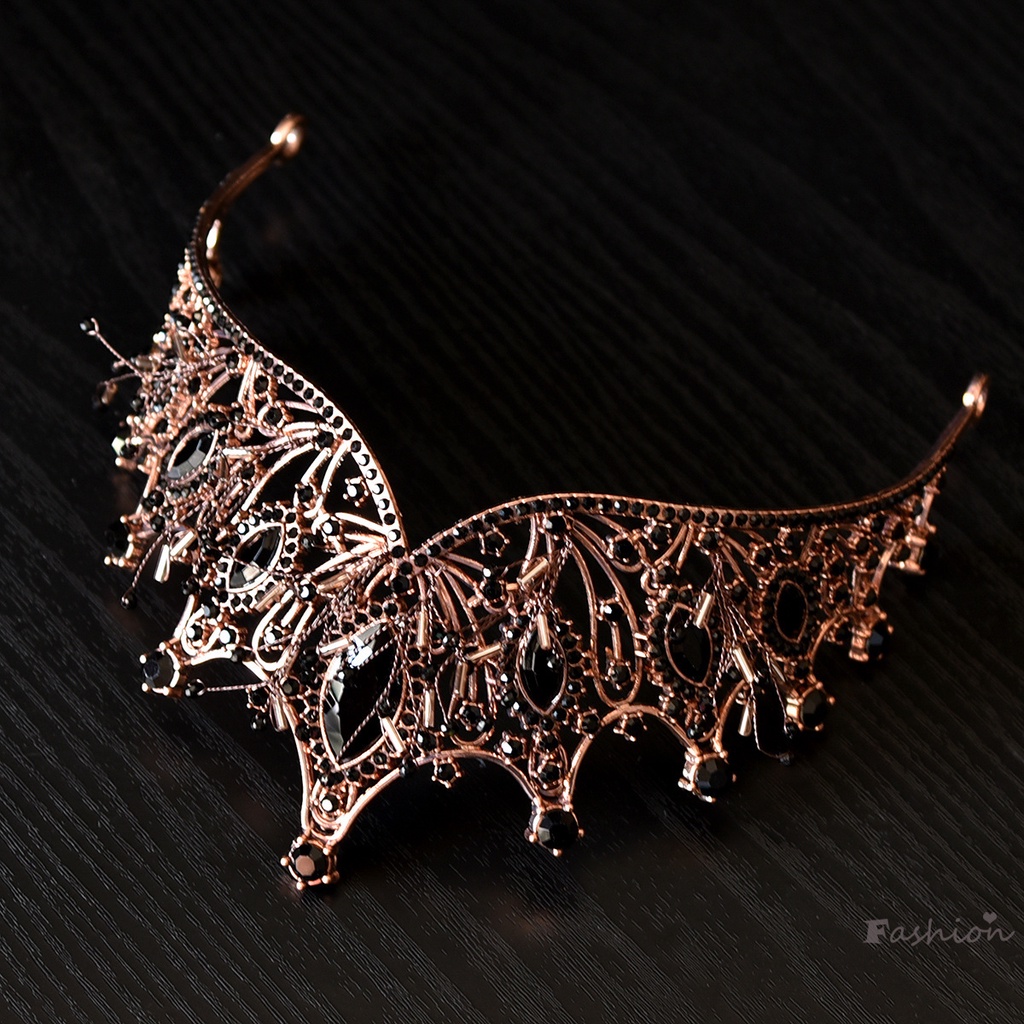 Kẹp Tóc Hình Vương Miện Đính Đá Lấp Lánh Sang Trọng