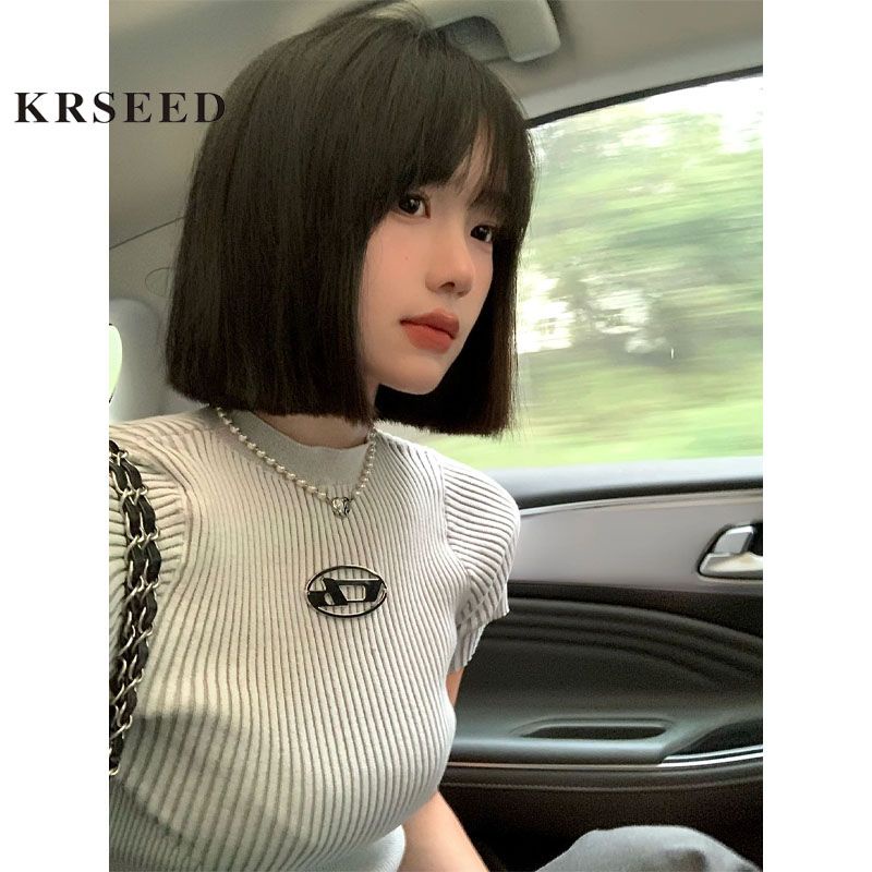 COZOK Áo Thun Ngắn Tay Cổ Lọ Thời Trang Nữ