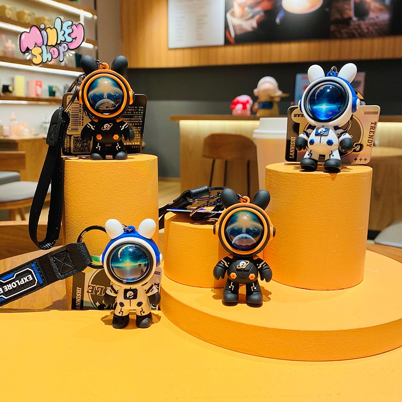 Móc khóa Phi hành gia vũ trụ siêu cấp Cute móc chìa khóa Hàn Quốc dễ thương hottrend phụ kiện túi xách balo -minkey