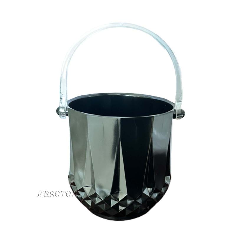 Xô Đựng Đá Bằng Acrylic Di Động Tiện Dụng Cho Chai Bia / Cocktail / Câu Lạc Bộ KTV Kesoto2