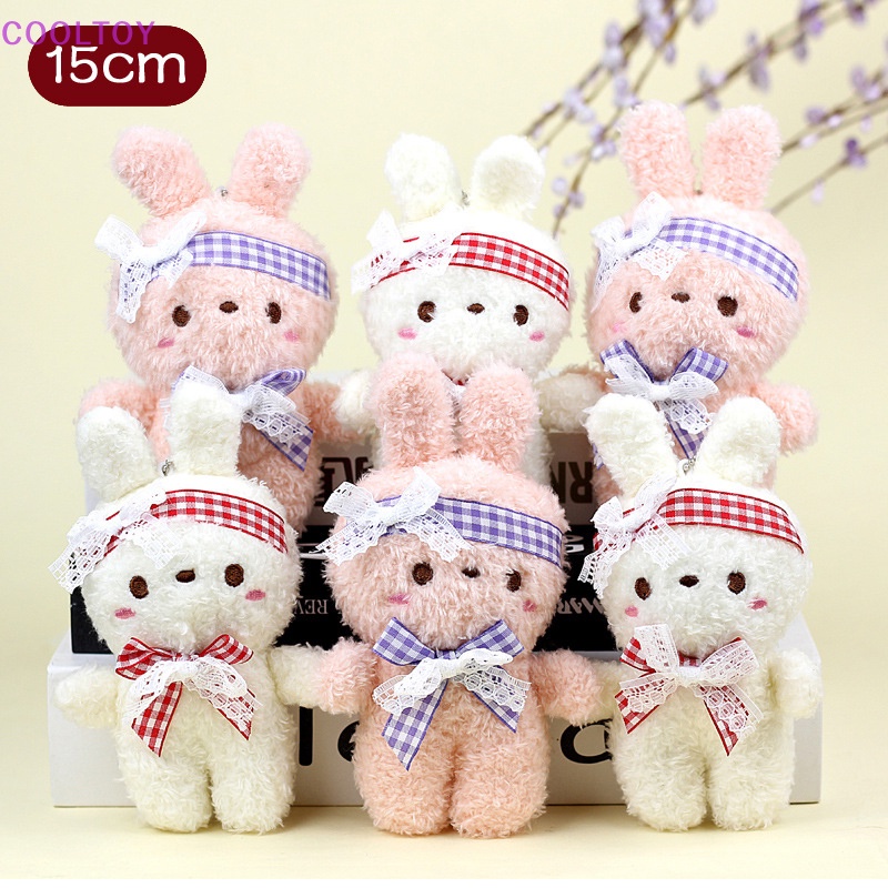 Móc Khóa Thỏ Nhồi Bông Dễ Thương Dùng Làm Quà Tặng Cho Bé