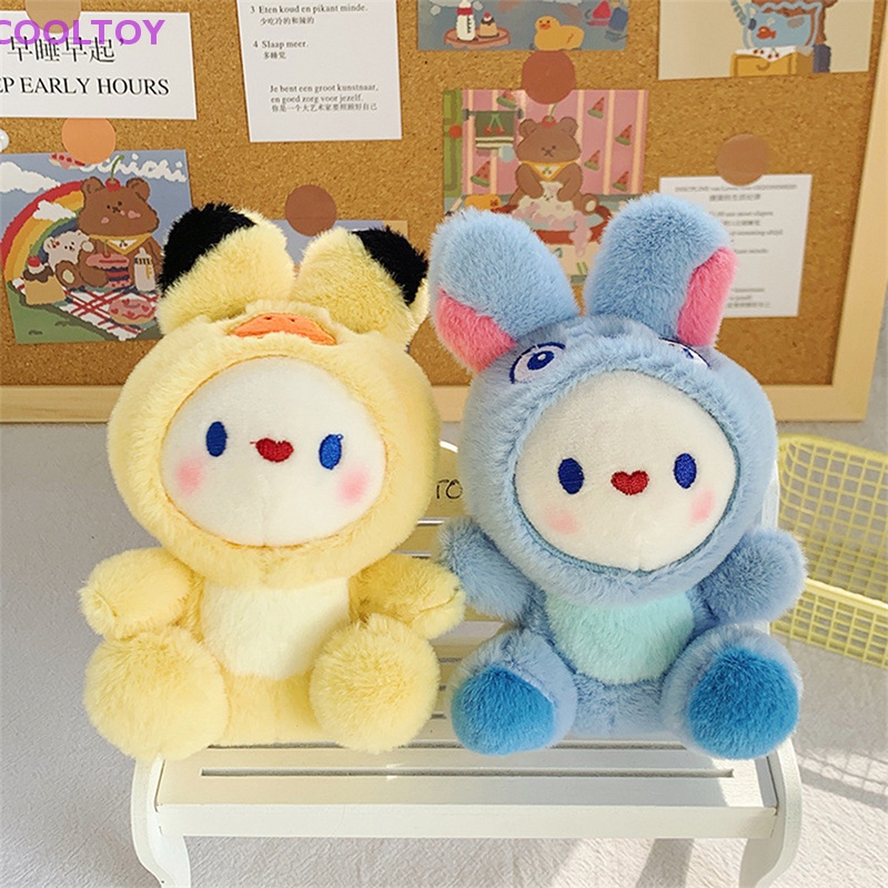 Móc Khóa Hình Thỏ Nhồi Bông Dễ Thương Sáng Tạo