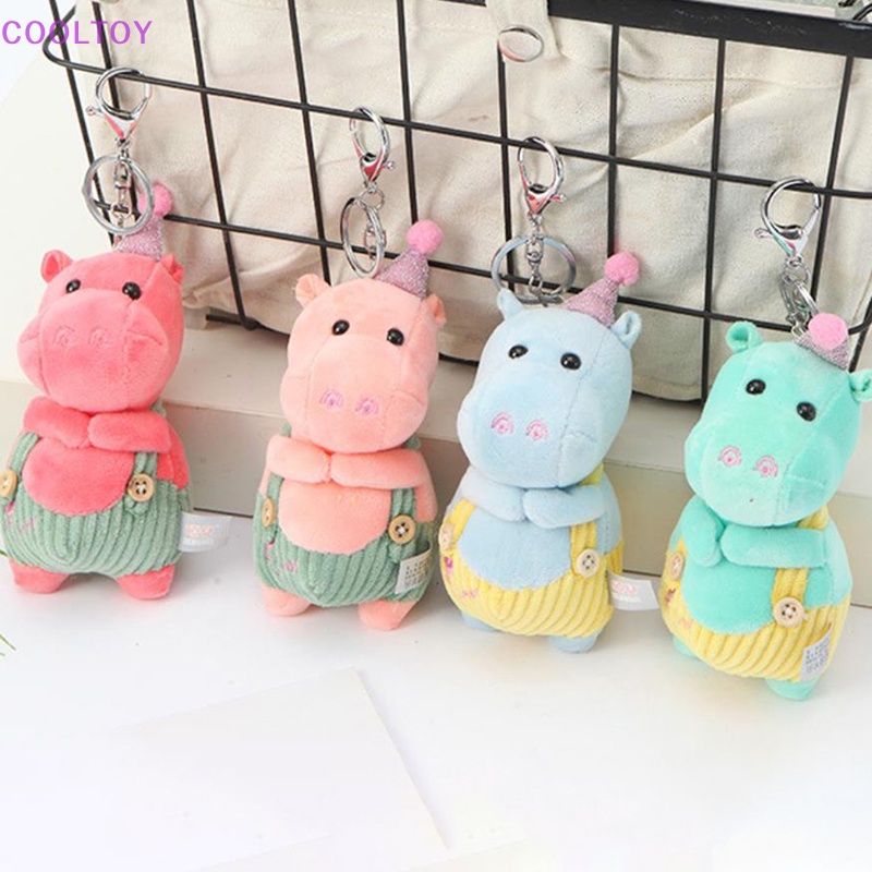 Móc Khóa Hình Hà Mã Nhồi Bông Dễ Thương