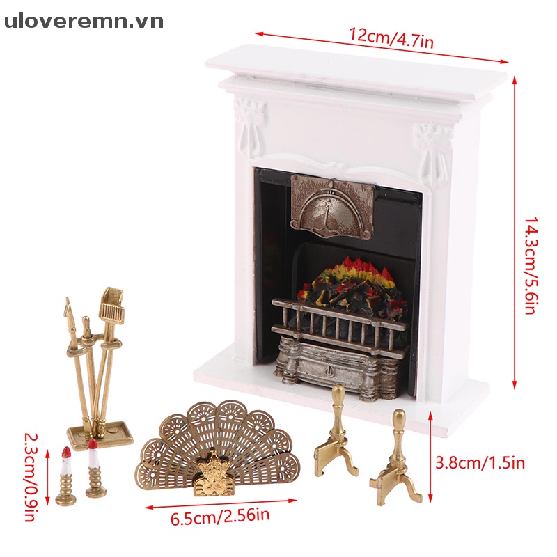 1 Bộ Vỏ Bọc Quạt Thổi Lửa Cho Nhà Búp Bê Tỉ Lệ 1: 12