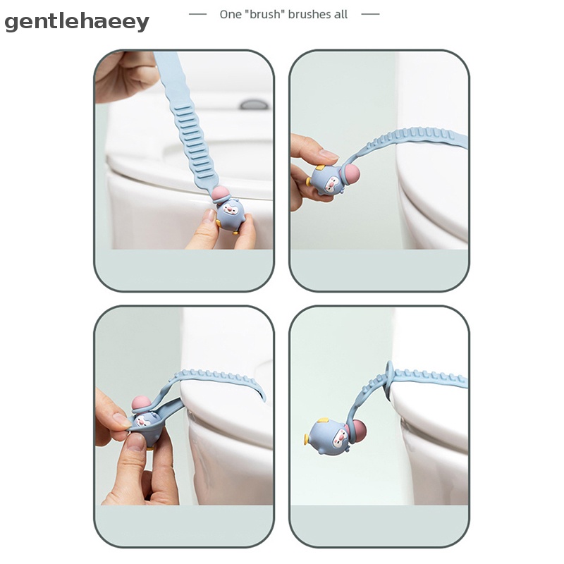 Dụng Cụ Nhấc Nắp Bồn Cầu Bằng Silicon Họa Tiết Hoạt Hình Tiện Dụng