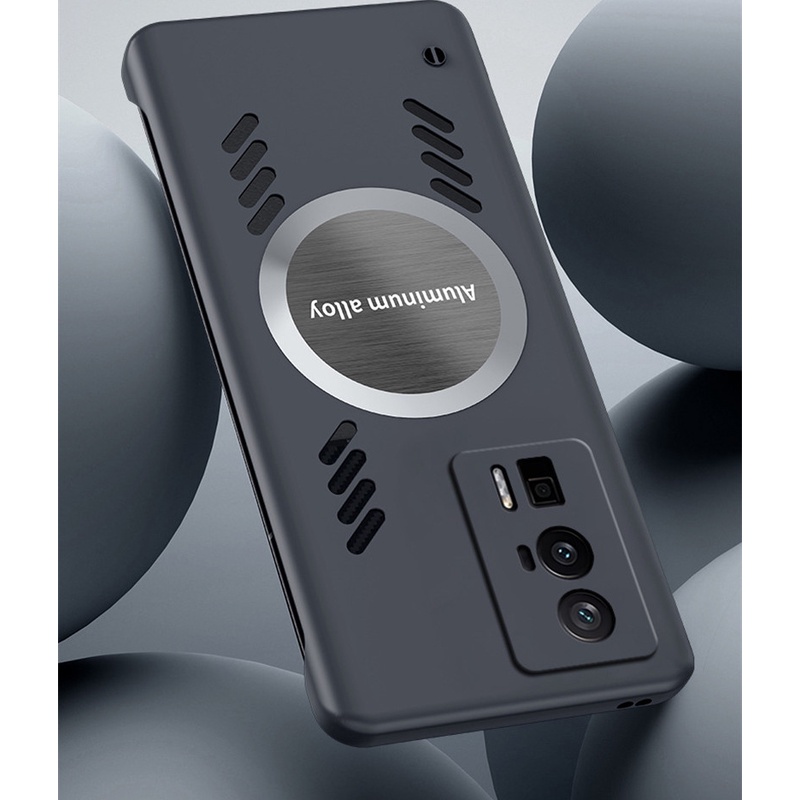 Ốp Điện Thoại Nam Châm Tản Nhiệt Không Khung Cho Xiaomi Redmi K50 K50i K60 K60E K40 Ultra Pro
