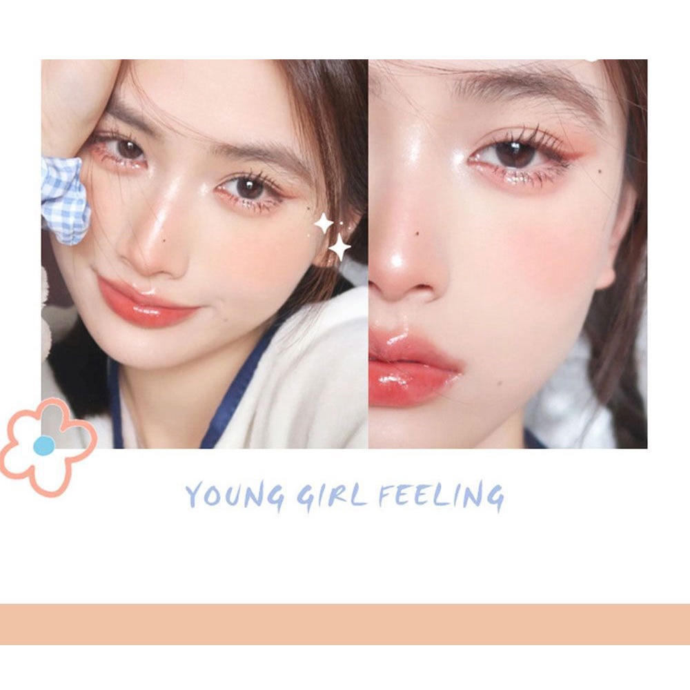 Phấn má hồng dạng bột không thấm nước có sắc tố cao Phấn má hồng có sắc tố tự nhiên Cruelty Face Makeup JULYSTAR