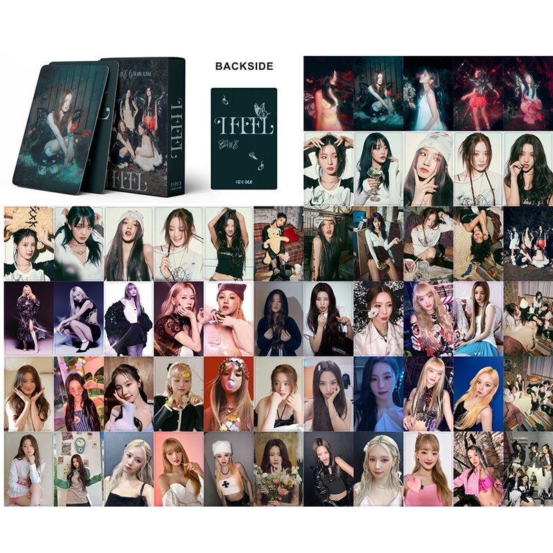 I-DLE LOMO Card Set 55 Tấm Thẻ Ảnh I Feel Butterfly Ver Hình Nhóm Nhạc