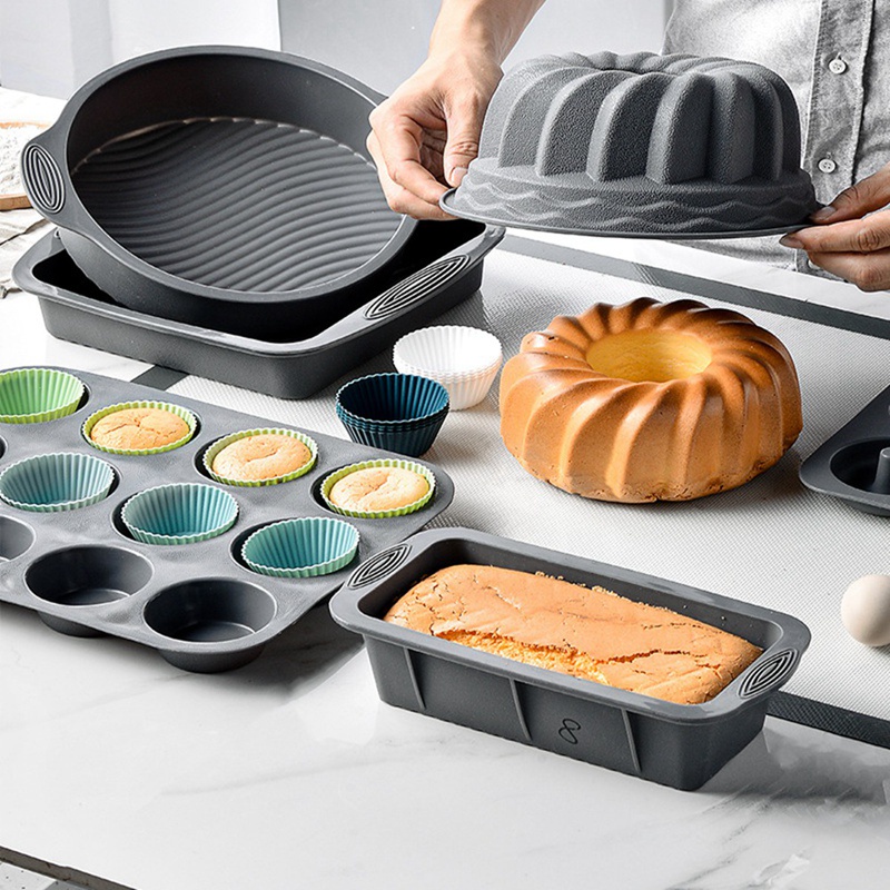 Set 48 Khuôn Silicone Làm Bánh Cupcake An Toàn Có Thể Tái Sử Dụng