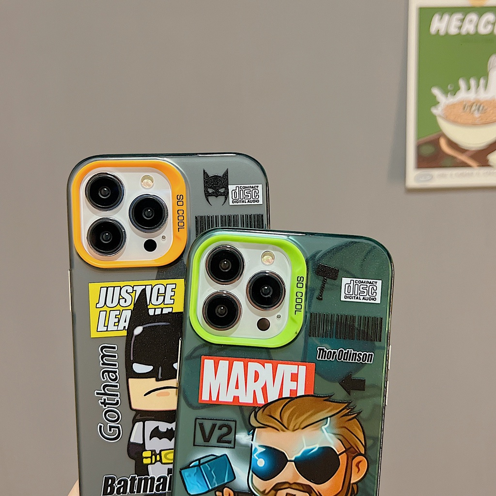 Ốp Điện Thoại TPU Mềm Chống Rơi Họa Tiết Batman Cho iPhone 11 13 12 14 Pro Max