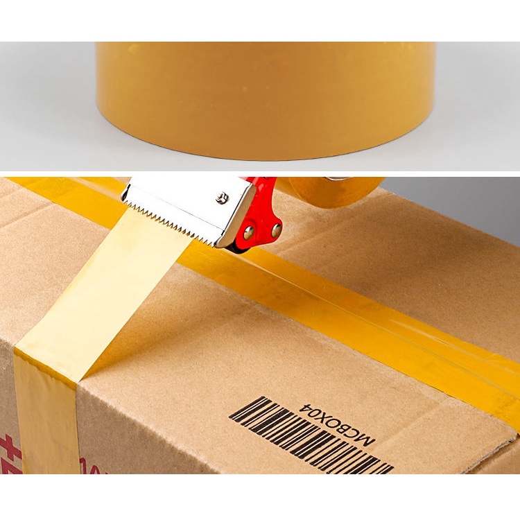 Cuộn Băng Keo Dán Niêm Phong Màu Vàng Trong Suốt Độ Phân Giải Cao 4.8cm * 200M Rộng 4.8cm