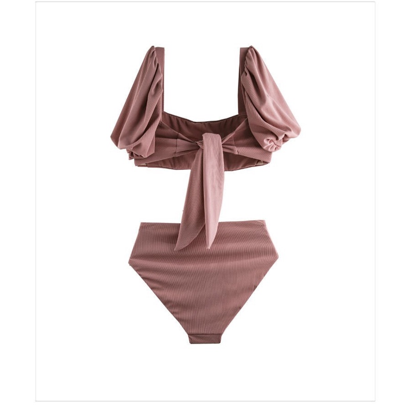 Mới Bộ Đồ Bơi Hai Mảnh Màu Hồng Phong Cách Hàn Quốc Quyến Rũ Cho Nữ