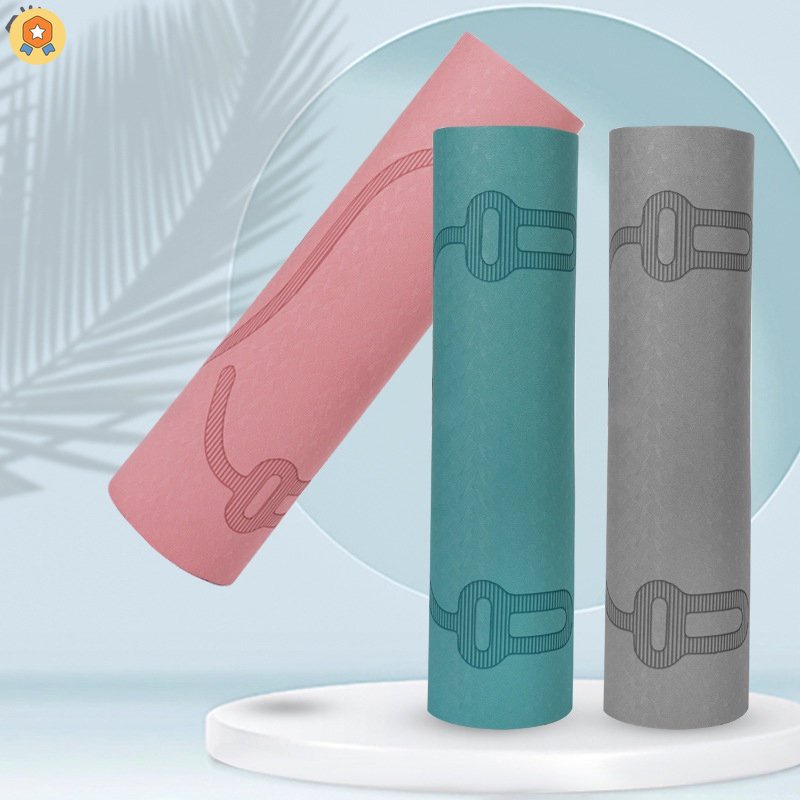 Thảm Tập Thể Dục Bằng TPE Chống Trượt Chống Sốc Dày 8mm Kích Thước 40x60cm