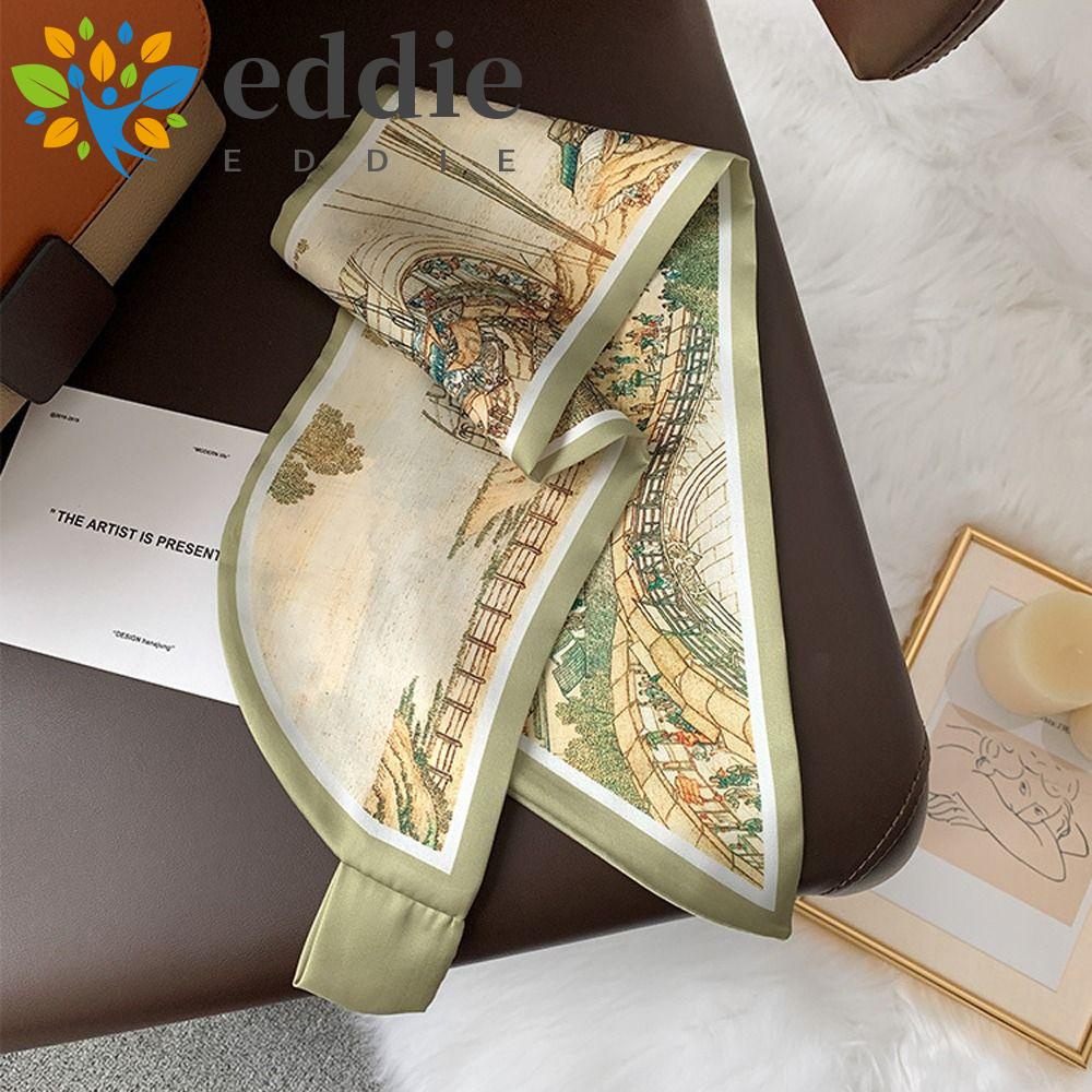 Khăn Choàng Lụa In Họa Tiết 26EDIE Bắc Kinh Cổ Điển Cho Nữ