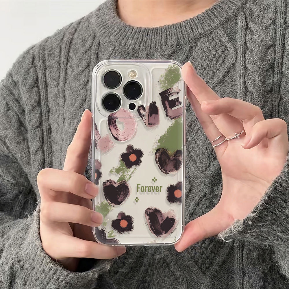 ✅Ốp Điện Thoại Mềm Chống Sốc Họa Tiết Hoa Đơn Giản Cho Iphone 14pro 78MaxPlus116Iniphone1213 7SGR