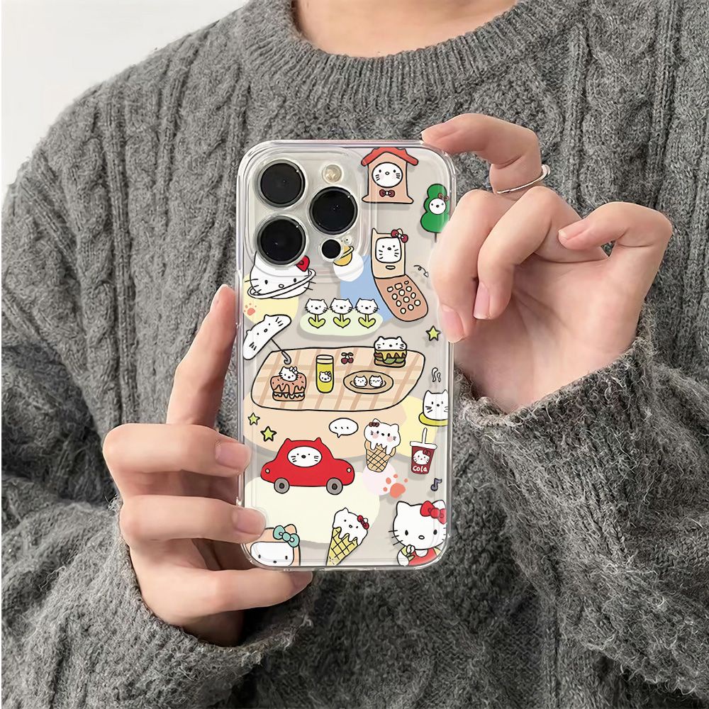 ✅Ốp Điện Thoại Mềm Chống Sốc Hình Đầu Mèo Cho Apple Iphone max14pro 11 13 plus 12 786ins UUC0