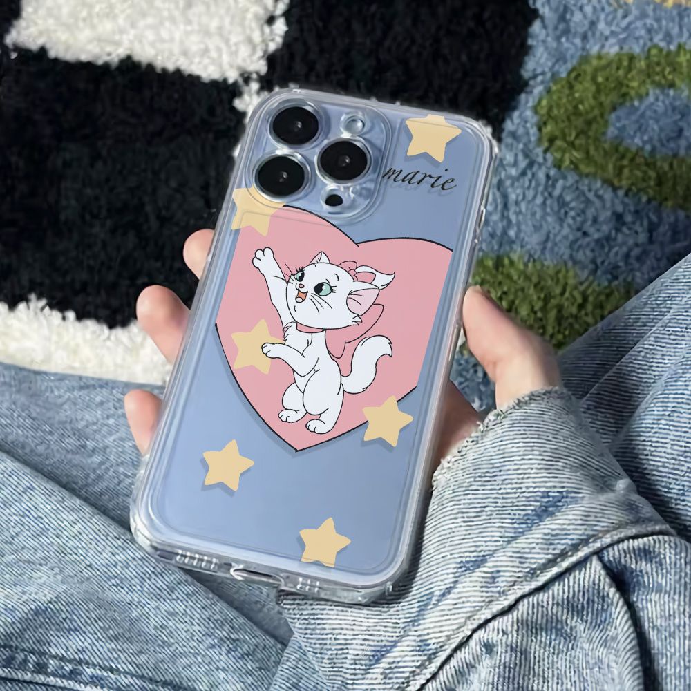 ✅Ốp Điện Thoại Dẻo Họa Tiết Chú Mèo 6In Đơn Giản Chống Sốc Cho iPhone12 78max 14pro1113