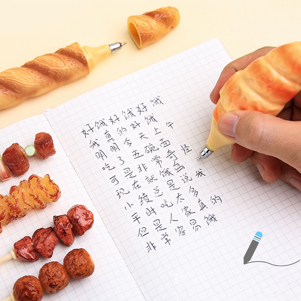 Bút bi pizza nam châm xinh xắn