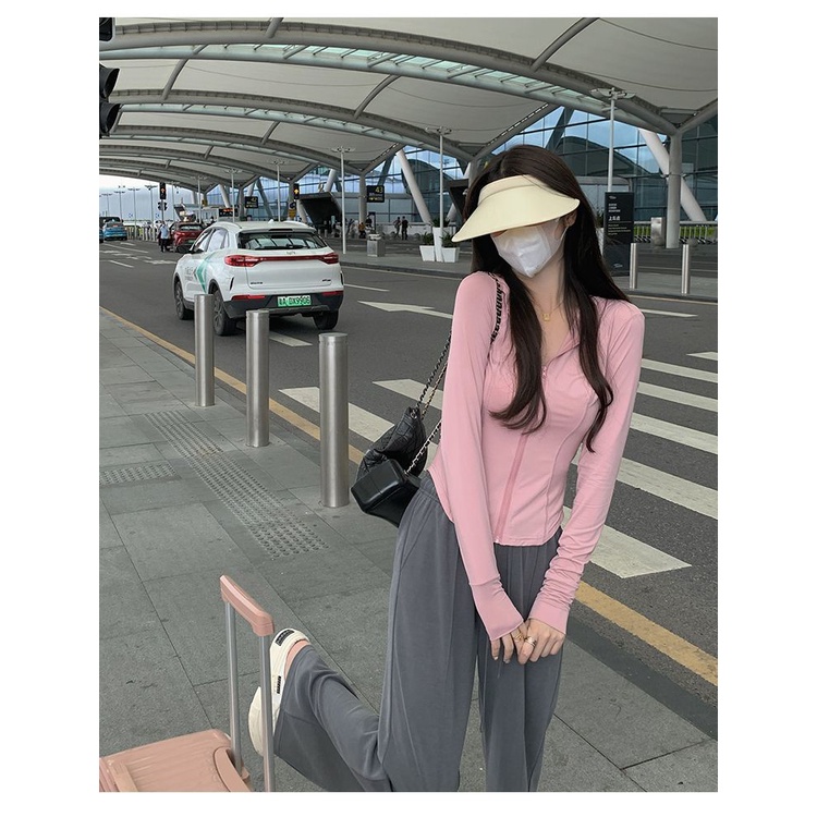Áo Khoác Chống Nắng Và Tia UV Bằng Lụa Lạnh Mỏng Nhẹ Thoáng Khí Thời Trang Mùa Hè Cho Nữ
