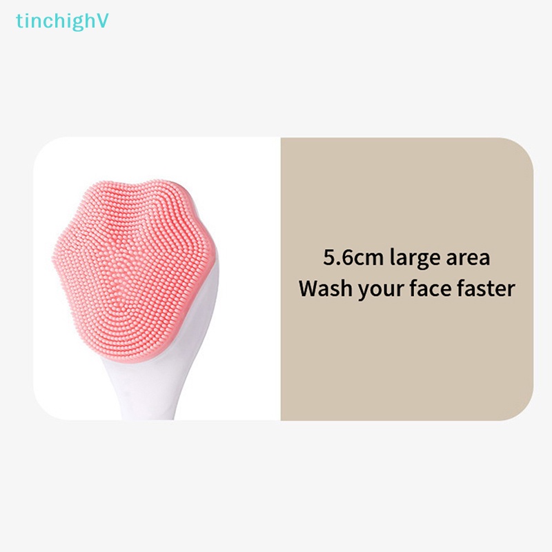 Cọ Rửa Mặt Silicone Tay Cầm Hình Chân Mèo / Gấu Làm Sạch Lỗ Chân Lông