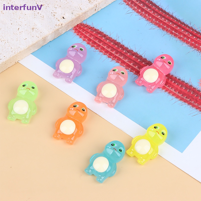 [InterfunV] Set 7 Mặt Dây Chuyền Hình Khủng Long Bằng Nhựa Resin Phát Sáng Đáng Yêu Thời Trang [Mới]