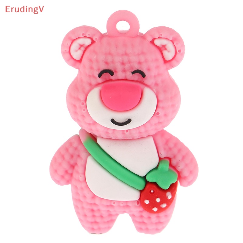 [ErudingV] 1 Móc Khóa / Móc Khóa Hình Gấu / Dâu Tây Hoạt Hình DIY Trang Trí Bàn Làm Việc [Mới]