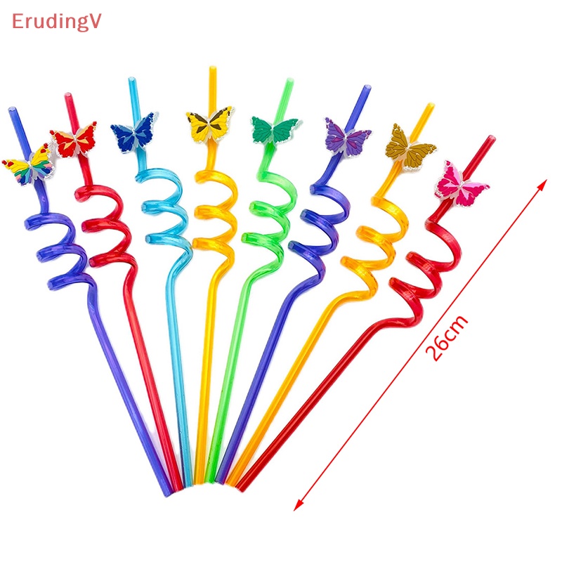 [ErudingV] Ống Hút Hình Bướm Có Đèn Ngủ Sáng Tạo Trang Trí Tiệc Cá Nhân Hóa [Mới]