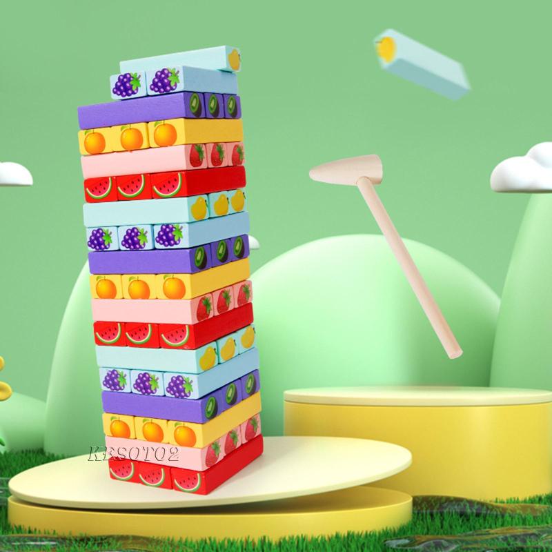 Set 54 Khối Gỗ Đồ Chơi Giáo Dục Cho Bé Kesoto2