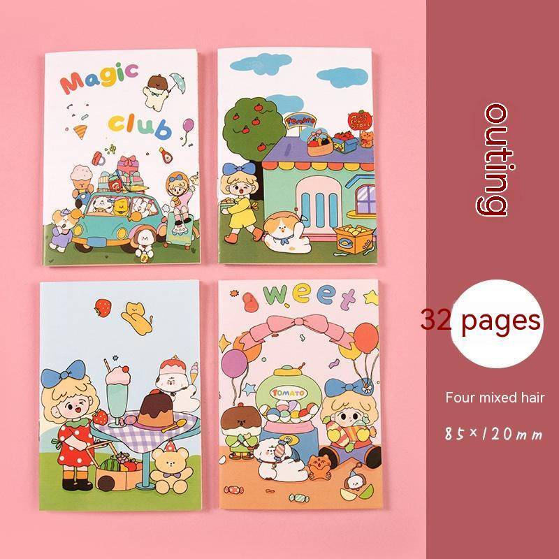 Sổ Tay Ghi Chú Mini Bề Mặt Mềm Mại Dễ Thương Dành Cho Học Sinh / Văn Phòng