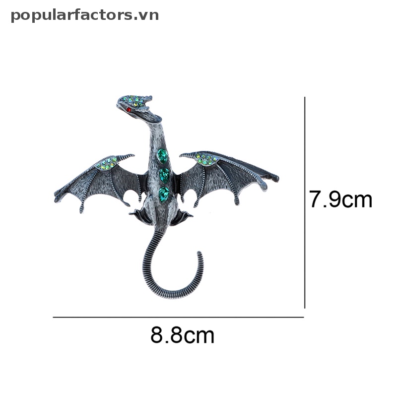 Ghim Cài Áo Hình Rồng Tráng Men 4 Màu Thời Trang Mùa Xuân 2023 Cho Nam Và Nữ