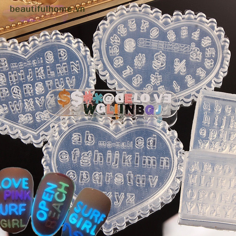 Khuôn Silicone Tạo Hình Làm Móng Tay 3D DIY