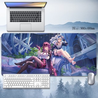Silver Wolf Mouse Pad Honkai: Star Rail Table Pad Kafka Gaming Computer Pad Custom anime Large size rubber cushioned animation ACGN Student keyboard pad
