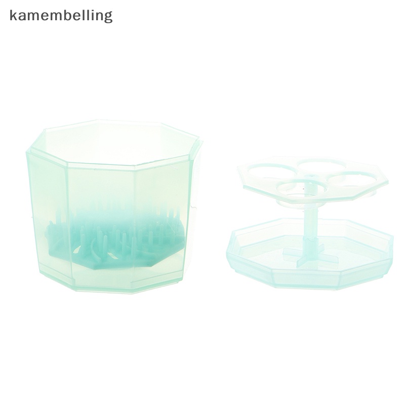 Hộp Vệ Sinh Cọ Trang Điểm kamembelling Kèm Giá Phơi Khô Tiện Dụng