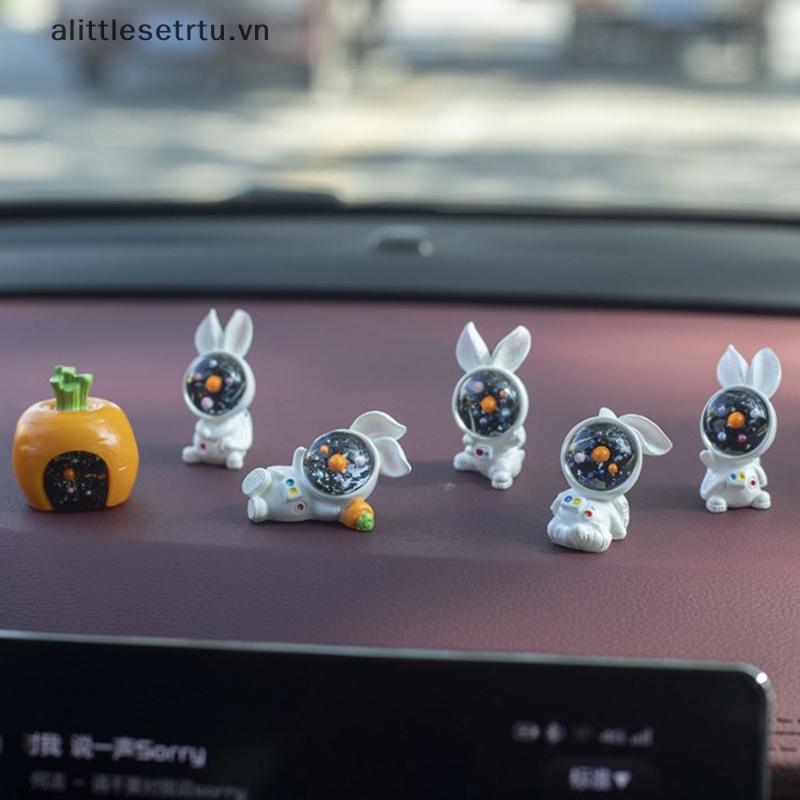 Alittlesetrtu Mô Hình Tượng Thỏ Phi Hành Gia Bằng Nhựa Resin Thủ Công Để Bàn Thu Nhỏ Không Gian Dễ Thương Làm Quà Tặng Tốt Nhất Cho