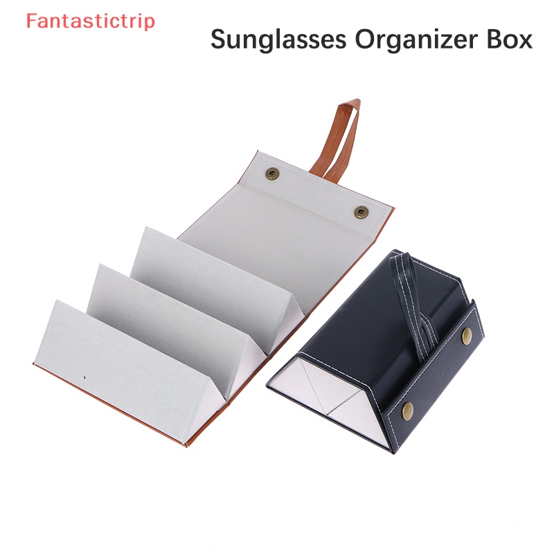 Hộp Đựng Mắt Kính Bằng Da PU Gấp Gọn Tiện Dụng Mang Theo Du Lịch