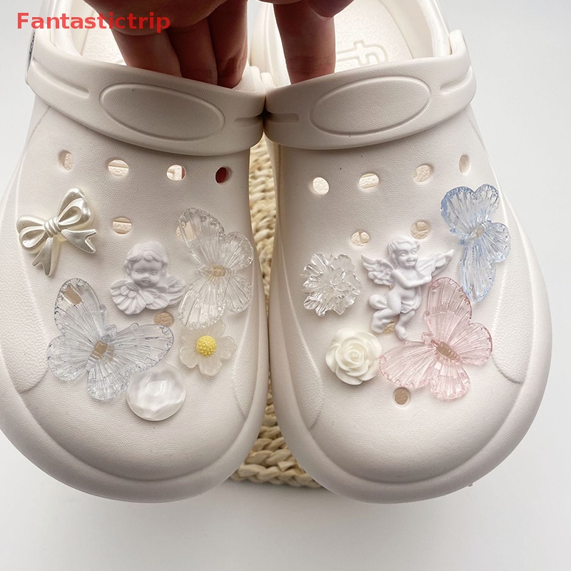 [Fantastictrip] Phụ Kiện Lỗ Giày Có Thể Tháo Rời Hình Thiên Thần Tối Diy Mới