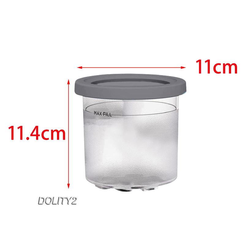 Hộp Đựng Kem 2 Ngăn Có Nắp Bằng Silicone Tiện Lợi Dành Cho Gia Đình / Nhà Hàng