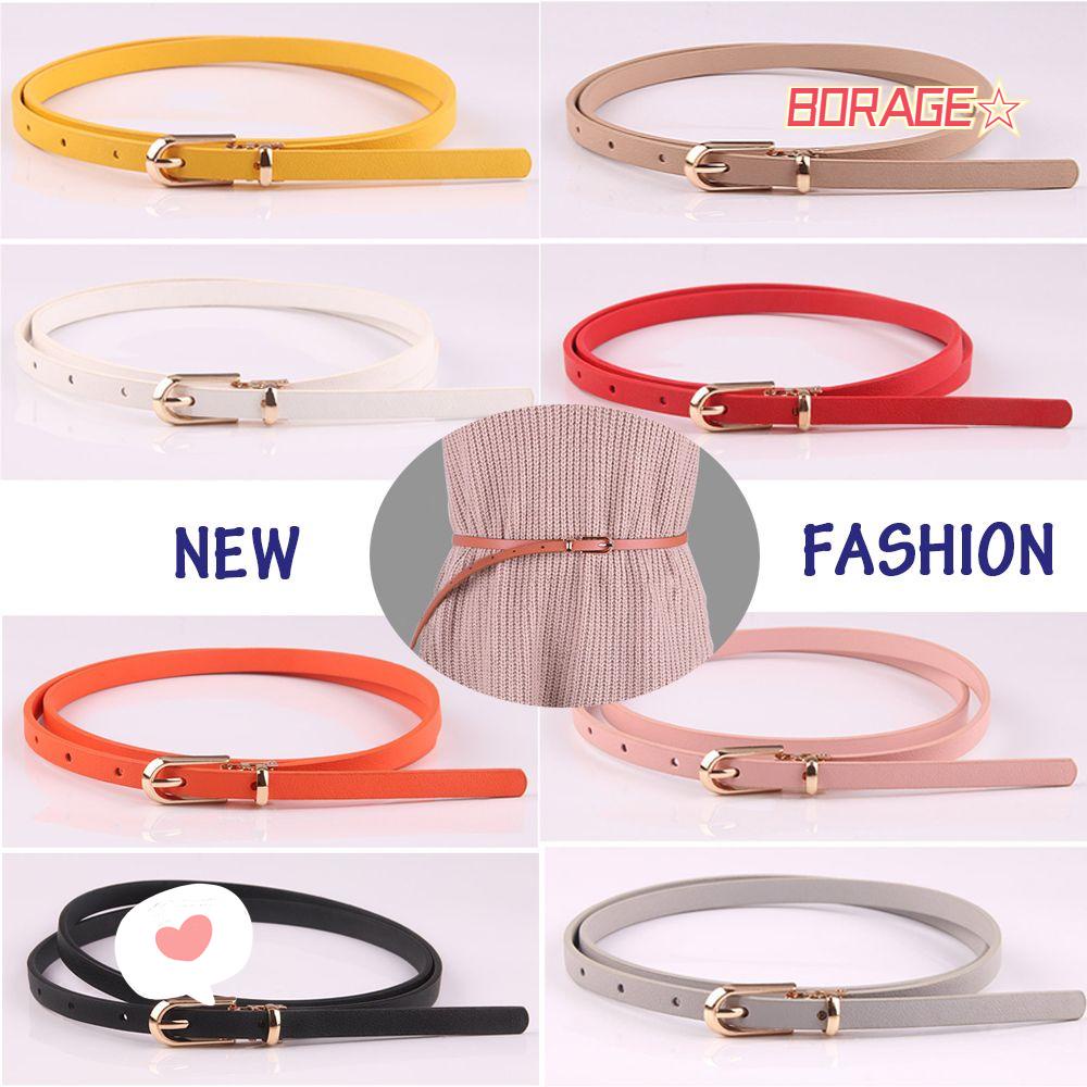 Thắt Lưng Mỏng Màu Sắc Ngọt Ngào Thời Trang Cho Nữ
